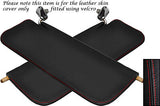 RED STITCH FITS AUSTIN A40 FARINA MK2 2X SUN VISORS LEATHER COVER ONLY
