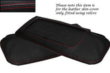 RED STITCH FITS CORVETTE C4 84-96 2X SUN VISORS LEATHER COVERS ONLY CUSTOM NEW