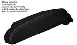 TRI STITCHING FITS BMW 3 SERIES E46 1998-2005 ARMREST BLACK PU SUEDE COVER ONLY