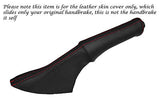 RED STITCHING FITS SMART ROADSTER 2003-2005 LEATHER HANDBRAKE GAITER ONLY