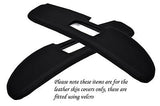 BLACK STITCH FITS BMW Z3 1995-2003 2X SUN VISORS LEATHER COVERS ONLY CUSTOM NEW