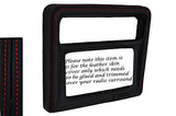 RED STITCH FITS TOYOTA MR2 MK1 AW11 84-90 RADIO SURROUND LEATHER COVER ONLY