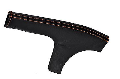 ORANGE  STITCHING FITS NISSAN 370Z Z34 2009-2013 LEATHER HANDBRAKE GAITER