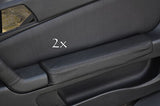 FITS ALFA ROMEO GTV LEATHER 2X DOOR ARMREST COVERS black CUSTOM NEW MADE IN UK