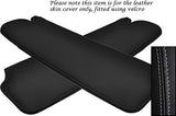 GREY STITCH FITS PORSCHE 944 968 CABRIO CONVERTIBLE 2X SUN VISORS LEATHER COVERS