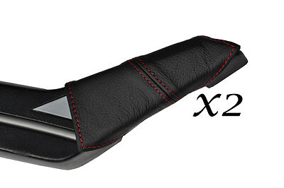 RED STITCH FITS ALFA ROMEO ALFETTA GTV6 74-86 2X DOOR HANDLE LEATHER COVERS ONLY