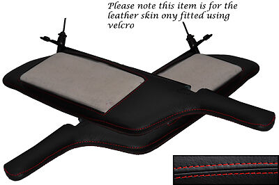 RED STITCH FITS MITSUBISHI GTO 3000GT 92-99 2X SUN VISORS LEATHER COVERS ONLY