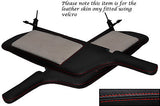 RED STITCH FITS MITSUBISHI GTO 3000GT 92-99 2X SUN VISORS LEATHER COVERS ONLY