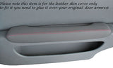 RED STITCH FITS LEXUS SOARER 1990-2000 2X DOOR PAD ARMREST GREY LEATHER COVERS