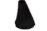 RED STITCHING FITS TOYOTA SUPRA MK4 1993 - 2002 LEATHER GAITER BOOT SHIFT SUEDE