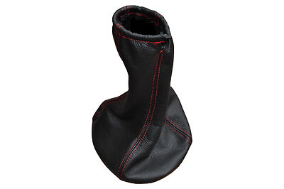 RED STITCHING FITS DAF XF 460 REAL LEATHER GEAR GAITER CUSTOM NEW MADE IN UK