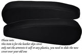 BLACK STITCH FITS CITROEN C3 02-10  2X FRONT SEATS ARMREST LEATHER COVER ONLY