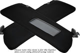 BLACK STITCHING FITS BMW 3 SERIES E36 92-99 2X SUN VISORS LEATHER COVERS ONLY