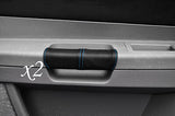 BLUE STITCHING FITS CHRYSLER 300C CRD 06-11 2X FRONT DOOR HANDLE BLACK COVERS