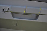 YELLOW STITCHING FITS CHRYSLER 300C CRD 06-11 2X REAR DOOR HANDLE GREY COVERS