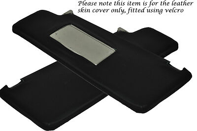 BLACK STITCH FITS VW GOLF 3 MK3 JETTA 94-98 2X SUN VISORS LEATHER COVERS ONLY