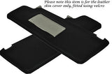 BLACK STITCH FITS VW GOLF 3 MK3 JETTA 94-98 2X SUN VISORS LEATHER COVERS ONLY