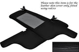 BLACK STITCHING FITS TOYOTA STARLET 96-99 2X SUN VISORS LEATHER COVERS ONLY