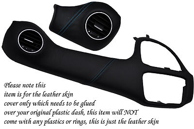BLUE STITCH FITS FIAT PUNTO GRANDE ABARTH EVO 2010+ TWO PIECE DASH KIT COVERS