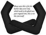 WHITE STITCH FITS VAUXHALL OPEL TIGRA 04-09 2XCENTRE CONSOLE GRAB HANDLE COVERS