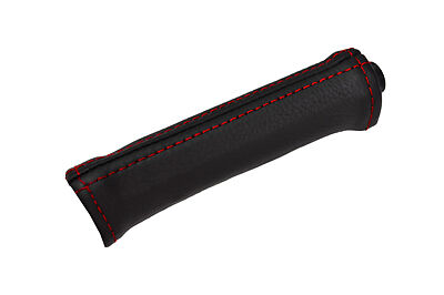 RED STITCHING FITS JAGUAR XJS HANDBRAKE HANDLE LEATHER COVER ONLY CUSTOM NEW