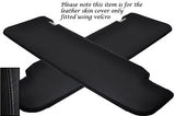 BLACK STITCH FITS FIAT DUCATO PEUGEOT BOXER 07-13 2X SUN VISORS LEATHER COVERS