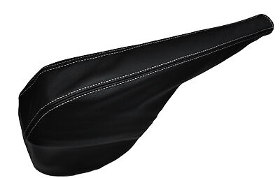 WHITE STITCH FITS FORD TRANSIT MK5 94-00 BLACK HANDBRAKE GAITER FITS OVER RUBBER