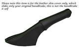 GREEN STITCHING FITS SMART ROADSTER 2003-2005 LEATHER HANDBRAKE GAITER ONLY