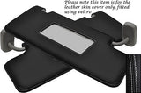 WHITE STITCH FITS LAND ROVER DISCOVERY 3 04-09 2X SUN VISORS LEATHER COVERS ONLY