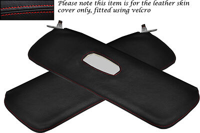 RED STITCH FITS ALFA ROMEO GIULIETTA 101 54-62 2X SUN VISORS LEATHER COVER ONLY