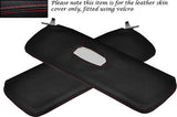 RED STITCH FITS ALFA ROMEO GIULIETTA 101 54-62 2X SUN VISORS LEATHER COVER ONLY