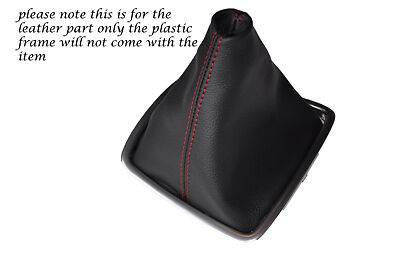 RED STITCHING FITS RENAULT LAGUNA MK3 2007-2012 LEATHER  GEAR GAITER ONLY