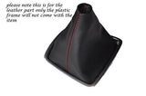 RED STITCHING FITS RENAULT LAGUNA MK3 2007-2012 LEATHER  GEAR GAITER ONLY