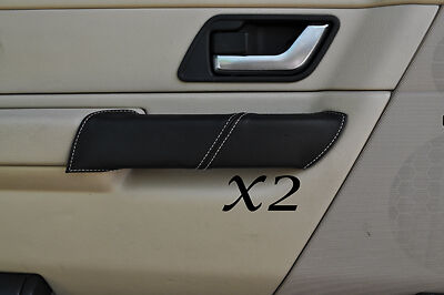 WHITE STITCH FITS LAND ROVER RANGE ROVER SPORT 05-11 2X FRONT DOOR HANDLE COVERS