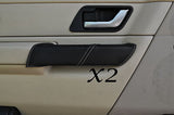 WHITE STITCH FITS LAND ROVER RANGE ROVER SPORT 05-11 2X FRONT DOOR HANDLE COVERS