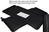 GREY STITCHING FITS ALFA ROMEO 75 1985-1992 2X SUN VISORS LEATHER COVER ONLY