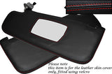 RED STITCHING FITS ALFA ROMEO 159 05-11 2X SUN VISORS LEATHER COVER ONLY