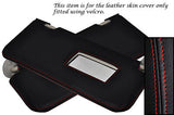 RED STITCH FITS ROVER 25 MG ZR 99-05 2X SUN VISORS LEATHER COVERS ONLY