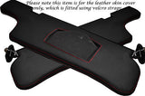 RED STITCH FITS NISSAN 300ZX Z32 90-95 2X SUN VISORS LEATHER COVERS ONLY