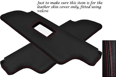 RED STITCH FITS PORSCHE 993 TARGA CABRIO CONVERTIBLE 2X SUN VISORS LTHR COVERS
