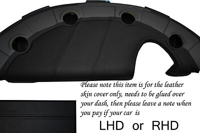 BLACK STITCH FITS LOTUS ELISE EXIGE S2 2002-2006 DASH LEATHER COVER ONLY