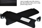 BLACK STITCHING FITS ROVER P4 2X SUN VISORS LEATHER COVERS ONLY CUSTOM NEW