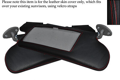 RED STITCHING FITS TOYOTA CELICA GT4 1990-1993 2X SUN VISORS LEATHER COVERS ONLY