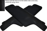 BLACK STITCH FITS PORSCHE 911 1969-1973 2X SUN VISORS LEATHER COVERS ONLY