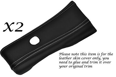 WHITE STITCH FITS NISSAN 300ZX Z32 JDM 90-96 2X SIDE DOOR PILLAR TRIM LTHR COVER