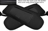 WHITE STITCHING FITS CORVETTE C5 1997-2004 2X SUN VISORS LEATHER COVERS ONLY