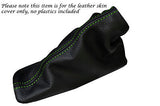GREEN STITCHING FITS NISSAN NAVARA D40 2005-2012 LEATHER HANDBRAKE GAITER ONLY