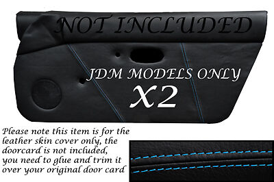 BLUE STITCHING JDM FITS MAZDA MX5 MK1 MIATA 89-97 2X DOOR CARD COVERS ONLY