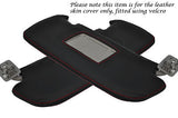 RED STITCHING FITS SMART FORFOUR 04-07 2X SUN VISORS LEATHER COVERS ONLY