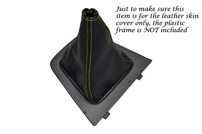 YELLOW STITCHING FITS MAZDA RX-7 RX7 1981-1985 LEATHER GEAR GAITER SHIFT BOOT